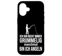 Ich bin nicht immer grummelig manchmal bin ich angeln Case for iPhone 16