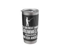 Ich bin Nicht Immer grummelig manchmal bin ich Angeln Stainless Steel Insulated Tumbler