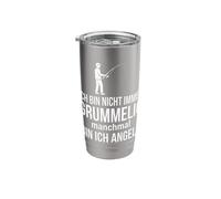 Ich bin Nicht Immer grummelig manchmal bin ich Angeln Stainless Steel Insulated Tumbler