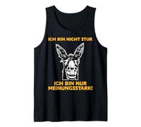Ich Bin Nicht Stur Ich Bin Nur Meinungsstark Donkey Fun Design Tank Top