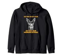 Ich Bin Nicht Stur Ich Bin Nur Meinungsstark Donkey Fun Design Zip Hoodie