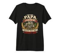 Ich Bin Papa Und Landwirt Farm Graphic Mir Angst EIN German Premium T-Shirt