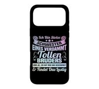 Ich bin stolze Schwester eines verdammt tolle Bruder Case for iPhone 17 Pro Max