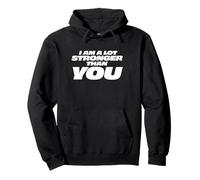 Ich bin viel stärker als du Funny Fitness Humour Saying [German Language] Pullover Hoodie