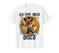 Ich Fühle Mich Disco Funny Disco Dachshund Dog Apres-Ski T-Shirt
