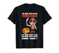 Ich gehe jetzt in die Vorschule Vorschule Pirat T-Shirt