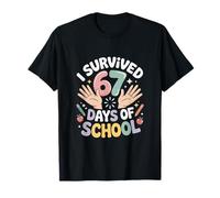Ich Habe 67 Tage Schule Überlebt Funny T-Shirt