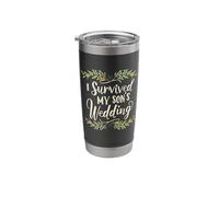 Ich Habe die Hochzeit meines Sones überlebt Parterlicher Triumph Mama Papa Floral Stainless Steel Insulated Tumbler