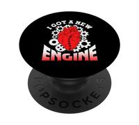 Ich Habe Einen Neuen Motor Patient Op Heart Surgery PopSockets Adhesive PopGrip
