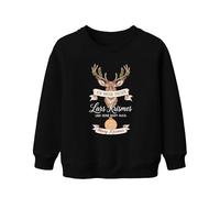 Ich Hasse diesen Lars Krismes und Mary Christmas Funny Deer Unisex Kids Sweatshirt Pullover, black, 152