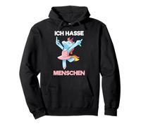 Ich hasse Menschen Unicorn Pullover Hoodie
