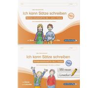 Ich kann Sätze schreiben Teil 1 und 2 im Set - Schülerarbeitshefte für die 1. und 2. Klasse: Meine Sternchenhefte zum selbstständigen Schreiben zu Bildern