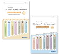 Ich kann Wörter schreiben Teil 1 und 2 im Set: Meine Sternchenhefte - 2 Schülerarbeitshefte für die 1. Klasse zum selbstständigen schreiben zu Bildern