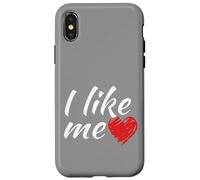 Ich mag mich - so einfach ist das lustiger Saying Red Heart [German Language Case for iPhone X/XS