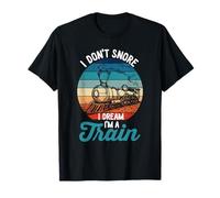 Ich schnarche nicht Ich träume, ich bin ein Zug Funny Trains T-Shirt