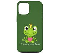 Ich stähle dein Herz, cute frog king with heart and crown Case for iPhone 12/12 Pro