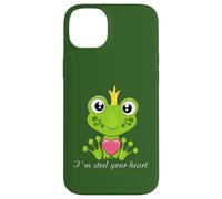 Ich stähle dein Herz, cute frog king with heart and crown Case for iPhone 14 Plus