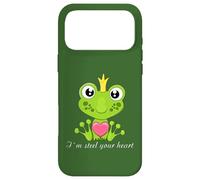 Ich stähle dein Herz, cute frog king with heart and crown Case for iPhone 17 Pro Max