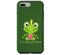 Ich stähle dein Herz, cute frog king with heart and crown Case for iPhone 7 Plus/8 Plus