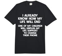 Ich weiß Schon, wie Mein Leben enden Wird Sarcasmus Hilkomisch Comfort Colors Adult Heavyweight T-Shirt