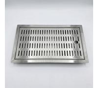 ich-zapfe.de Drip tray CNS to let in 440 mm x 240 mm including drainage connection