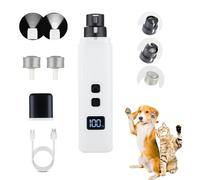 ICHAOZE Dog Nail Grinder with 2 Heads, 2025 Enhanced Pet Nail Grinder Quiet with 2 Models Light & 2 Speeds,Dog Nail Trimmer Paws Grooming & Smoothing Tool for Large Medium Small Dogs