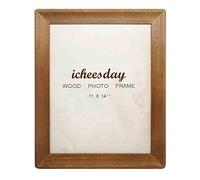 icheesday Rustic Picture Frames 11x14, Made of Brown Solid Wood for Wall Mounting Display Photos Diploma Certificate Award