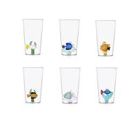 Ichendorf Marine Garden Set of 6 Longdrink Glasses, Assorted Decorations
