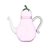 Ichendorf Milano Eggplant Teapot/Coffee Maker, Vegetables Collection, H 22 cm, Borosilicate Glass, Handmade