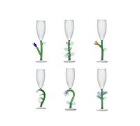 Ichendorf Milano flower-motif glass - White One Size