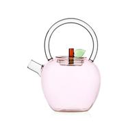 Ichendorf Milano Fruits & Flowers Collection Apple Teapot 70 orosilicate Glass Handmade
