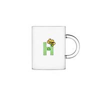 Ichendorf Milano Mug H | Bloom Alphabet Collection | 47 cl | Borosilicate Glass | Handmade