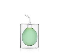 Ichendorf Milano Oil Bottle with Two Walls Green | Double-Walled Cylinder Collection | 15 cl | Borosilicate Glass | Handmade