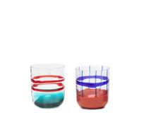 Ichendorf Milano patterned glasses (set of six) - White One Size