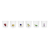 Ichendorf Milano Set of 6 Assorted Tumblers, Animal Farm Collection, 35 cl, Borosilicate Glass, Handmade