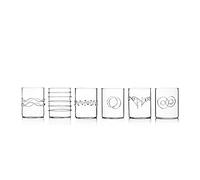 Ichendorf Milano Set of 6 Water Glasses | Deco Collection | 30 cl | Borosilicate Glass | Handmade
