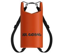 iChewie - Go Bag - Waterproof Dry Bag - Roll Top Compression Sack Keeps Gear Dry for Kayaking, Beach, Rafting, Boating, Hiking, Camping, Fishing, and More - 10L Orange