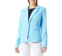 ICHI IHKATE BL Women's Blazer Short Blazer Jacket One Button Blazer with Stretch and Lapel Collar, 154421/Blue Grotto, M