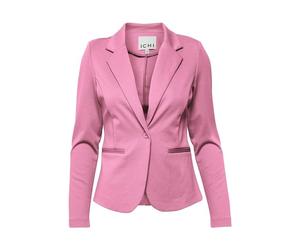 ICHI IHKATE BL Women's Blazer Short Blazer Jacket One Button Blazer with Stretch and Lapel Collar, Super Pink (172625), XL