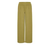 ICHI IHKATE SUS Long Wide PA2 Women's Trousers Fabric Trousers with Stretch High Elastic Waistband Wide Cut, Mayfly (180220), L