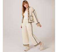 ICHI Kate Quilted Trousers CREAM 2XL