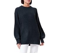 ICHI Women's IHAMARA LS Rib Sweater, 194010/Total Eclipse, L
