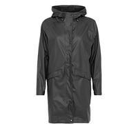ICHI Women's Tazi Ja Parka Long Sleeve Raincoat, Black (black 10001), Small