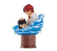Ichibansho Shanks & Luffy Figure One Piece - Red Hair Pirates 15 cm - IS72407 Multicolor - Collectible Figure, Ideal for Anime Fans | Banpresto