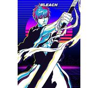 Ichigo Kurosaki Bankai Bleach Japanese Manga Anime Blue Print Poster Wall Art Picture A4 +