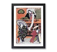 Ichikawa Danjuro Vii By Utagawa Kunisada Asian Japanese Framed Print | A2 Black Framed Wall Art | Ready to Hang | Asian Nature Picture | Living Room Bedroom Lounge Office