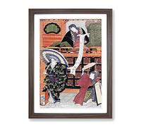 Ichikawa Danjuro Vii By Utagawa Kunisada Asian Japanese Framed Print | A4 Walnut Framed Wall Art | Ready to Hang | Asian Nature Picture | Living Room Bedroom Lounge Office