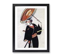 Ichikawa Yaozo Iii By Katsukawa Shunko Asian Japanese Framed Print | A3 Black Framed Wall Art | Ready to Hang | Asian Nature Picture | Living Room Bedroom Lounge Office