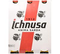 ICHNUSA Set of 8 Beer in Bottle 33 x 3 Glass Alcoholic Drink for The Table 330 ml, Pack of 8, Multi-Coloured