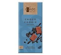 iChoc Choco Cookie Chocolate vegan 80g x 10 (Pack of 10)